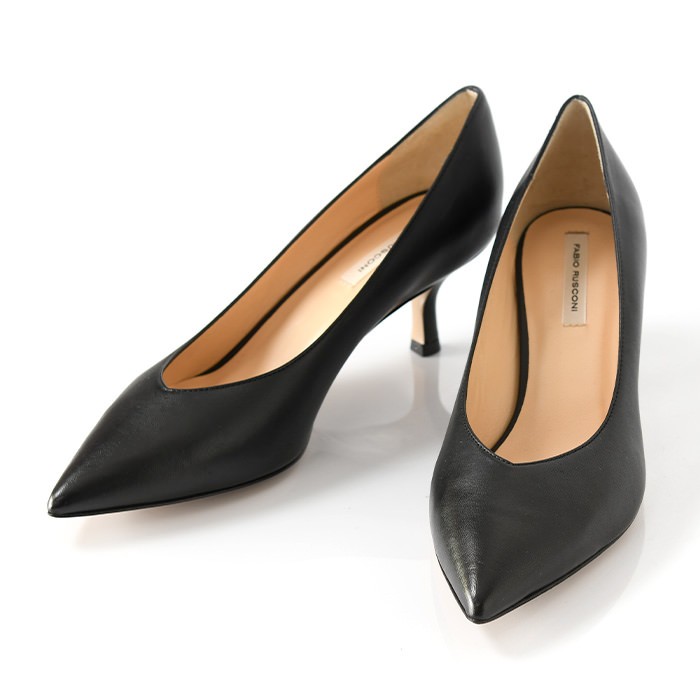 FABIO RUSCONI（ファビオルスコーニ） パンプス 人気 30代 40代 黒 本
