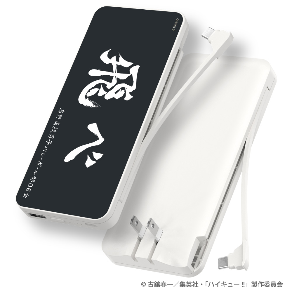 多摩電子工業 ハイキュー!! モバイルバッテリー 10000mAh 烏野高校 音