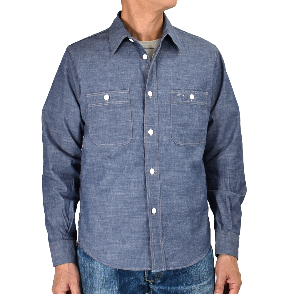 DELUXEWARE（デラックスウエア） シャツ 56 INDIGO CHAMBRAY 長袖