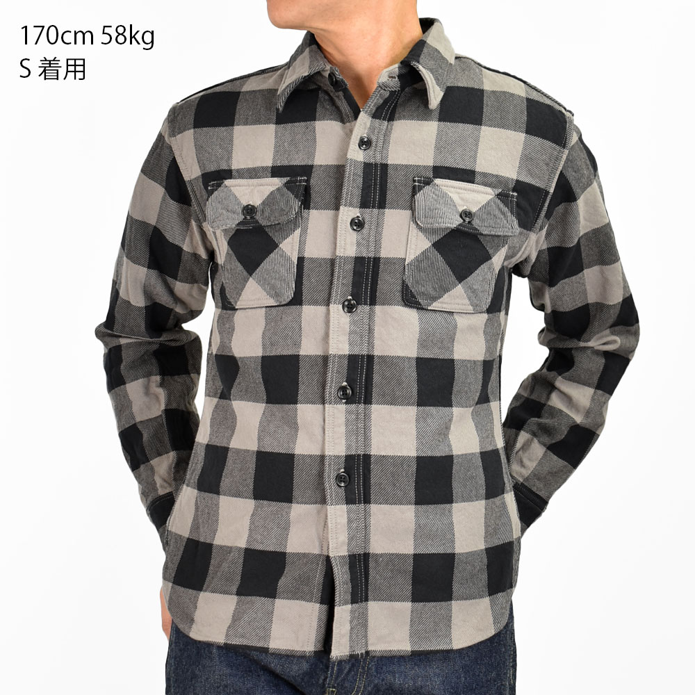 DELUXEWARE（デラックスウエア） ネルシャツ 50s BUFFALO CHECK 長袖