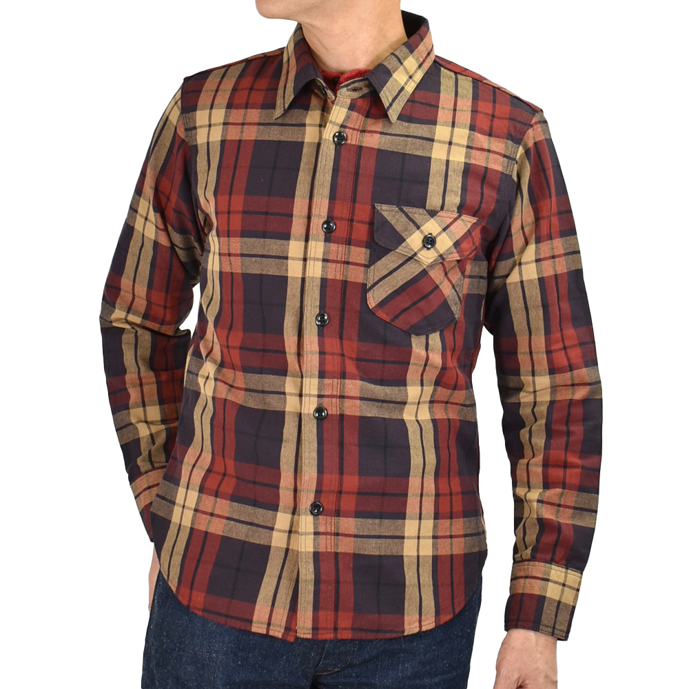 DELUXEWARE（デラックスウエア） ネルシャツ ORIGINAL PURPLE CHECK