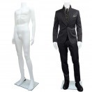 紳士 マネキン メンズ 男性 ヘッドレス ホワイト 白 全身 軽量 (白1