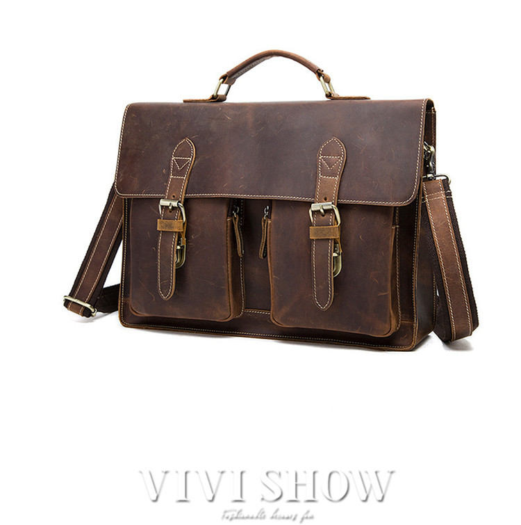 厚手本革 ショルダーバッグ メンズ 本革 メッセンジャーバッグ A4鞄