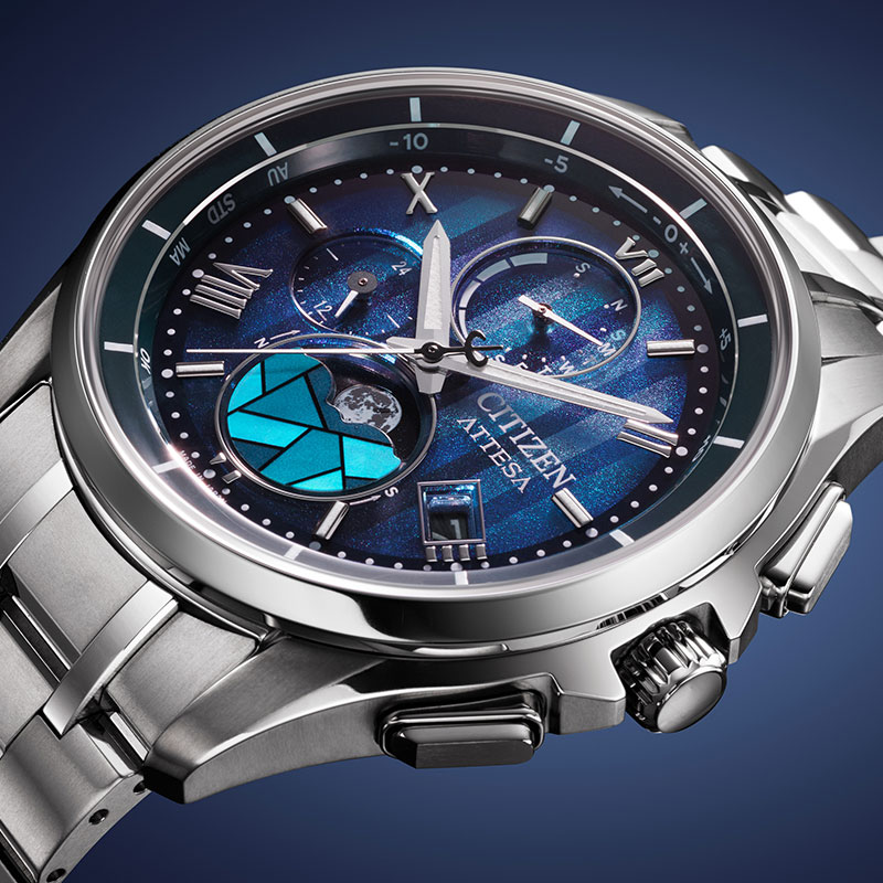 シチズン 腕時計 CITIZEN 時計 アテッサ ATTESA メンズ ブルー 電波