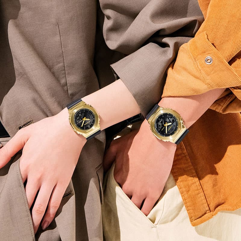 G-SHOCK カシオ 腕時計 Gショック ゴールド×ブラック CASIO METAL