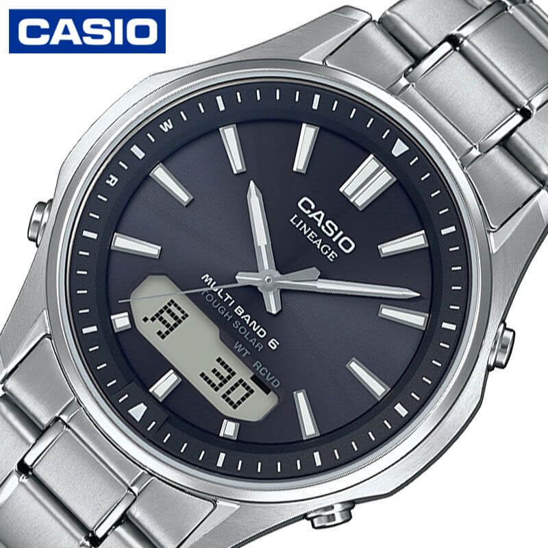 LINEAGE カシオ 電波 ソーラー 腕時計 CASIO 時計 リニエージ 男性