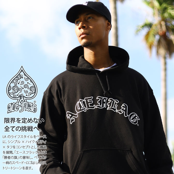 ACEFLAG（エースフラッグ） パーカー ブランド スケボー フーディ 長袖