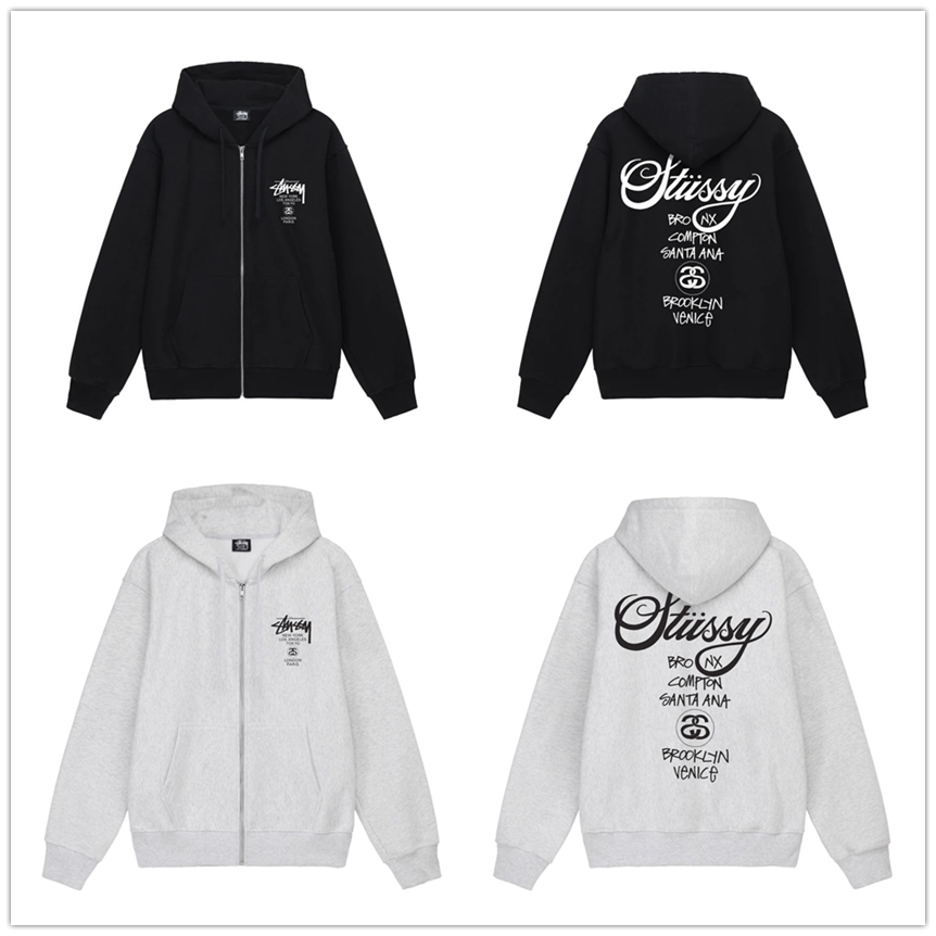 STUSSY（ステューシー） WORLD TOUR ZIP HOOD 3973514[full zip hooded