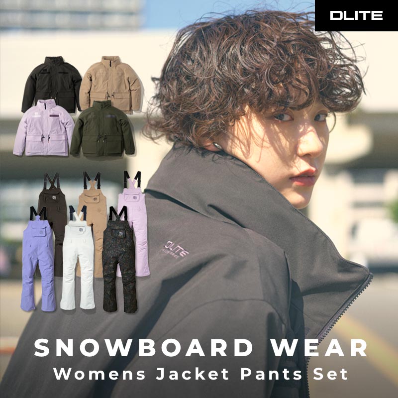43DEGREES スノーボードウェア レディース 上下セット スキーウェア