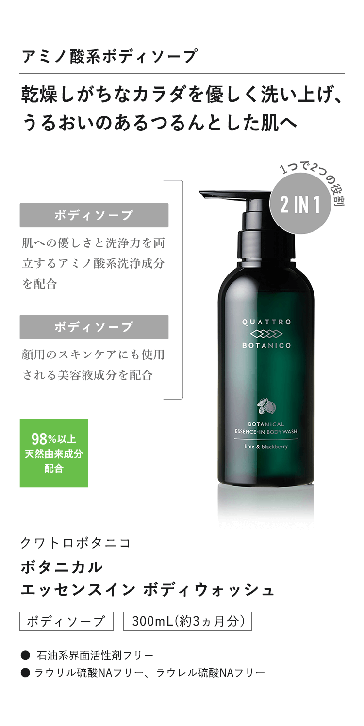 QUATTRO BOTANICO（クワトロボタニコ） ボディソープ メンズ