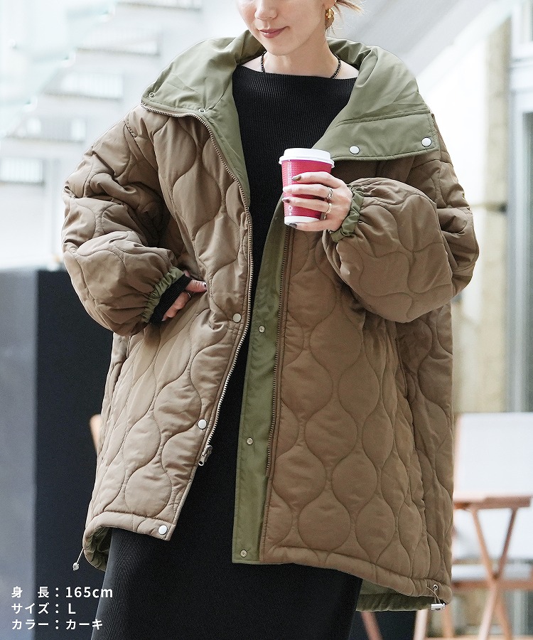 reca（レカ） リバーシブルスタンドカラーモンスターコート y8211