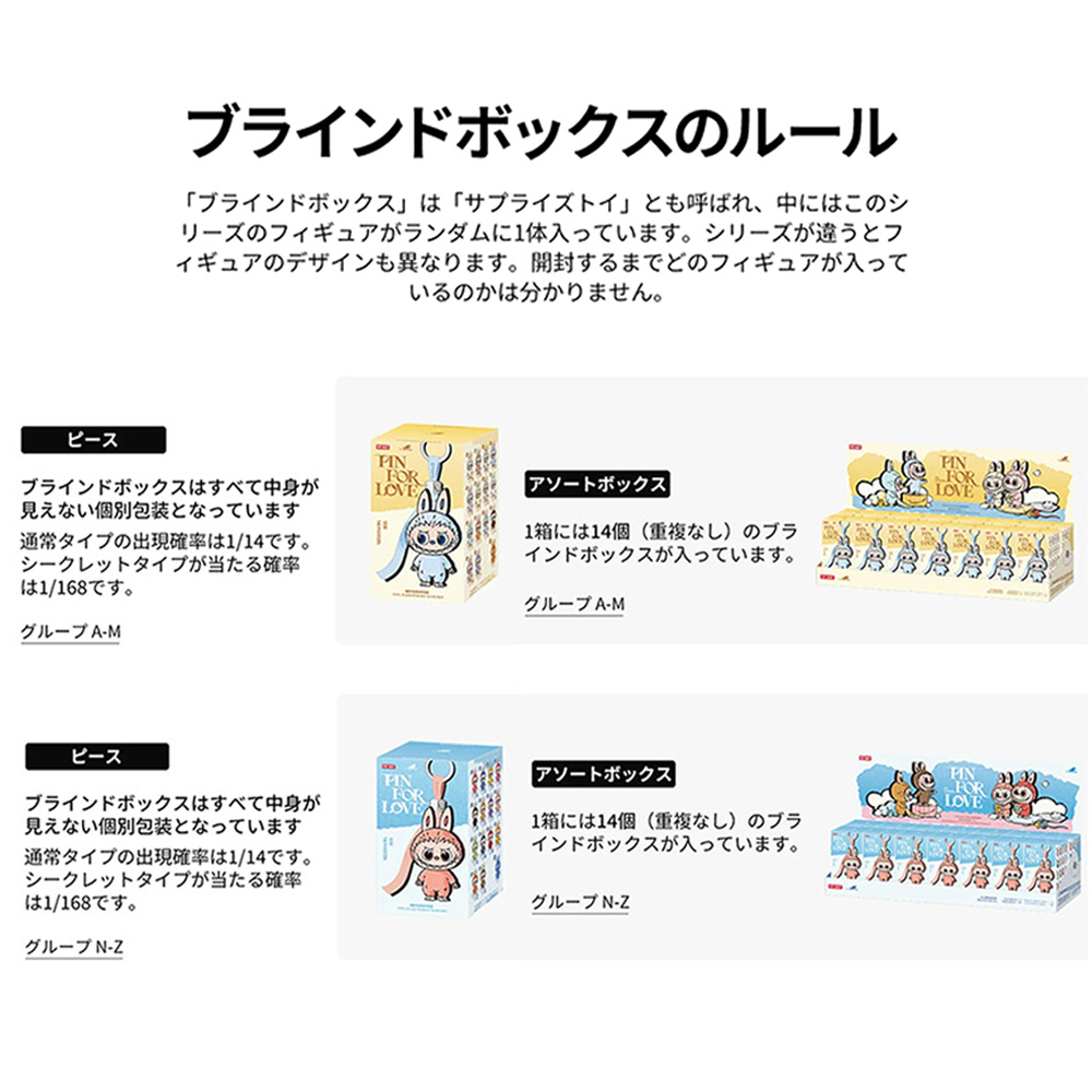 大特価！The Monsters - PIN FOR LOVE N～Z アソートボックス（14個