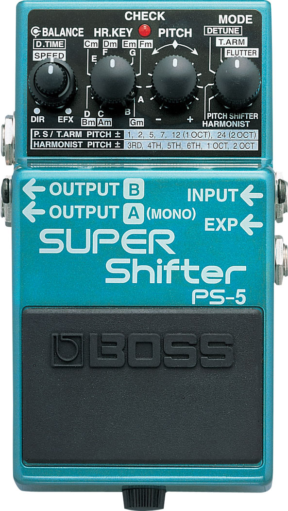 Boss PS-5 SUPER Pitch Shifter Guitar Effects Pedal - Leading