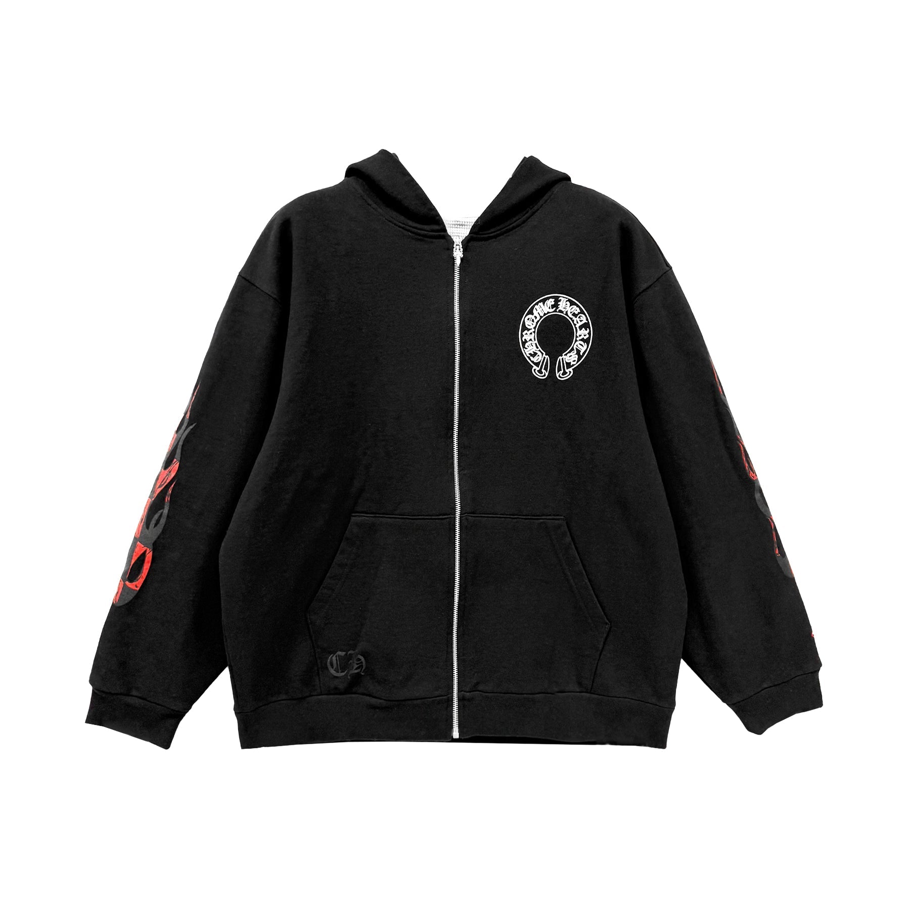 Chrome Hearts Matty Boy Sex Record Thermal Zip Up Hoodie - SRM