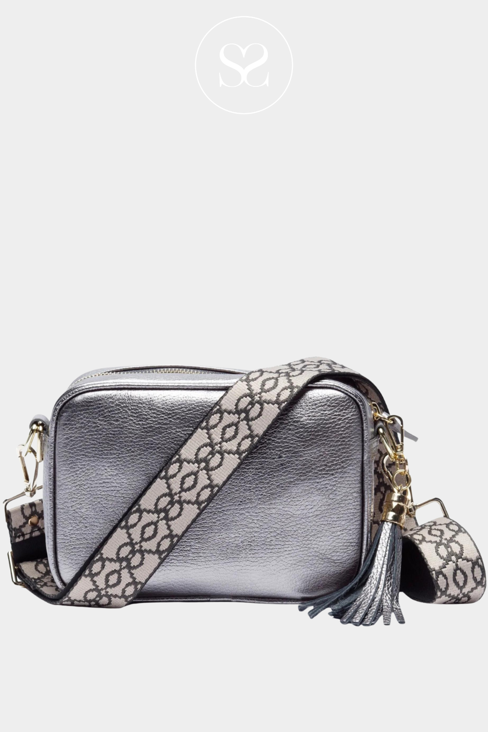 ELIE BEAUMONT - CROSSBODY BAG - PEWTER | ELIE BEAUMONT BAGS IRELAND
