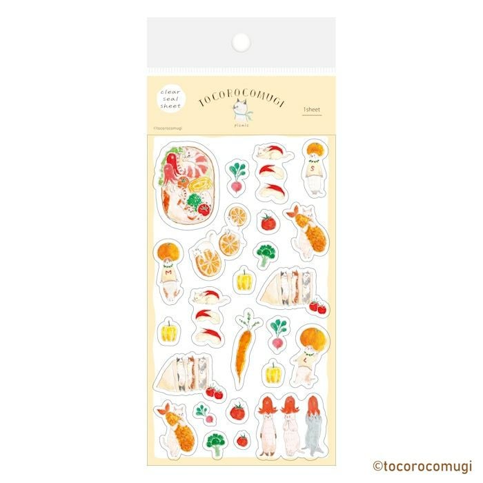 透明ｼｰﾙｼｰﾄ picnic ﾄｺﾛｺﾑｷﾞ | 古川紙工公式オンラインショップ