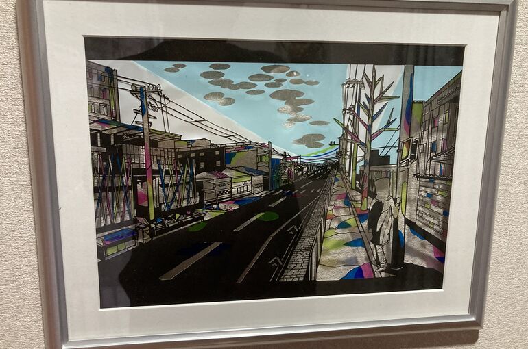 作品「染まる」切り絵 セロファン | 新作の展覧会についてなど様々な