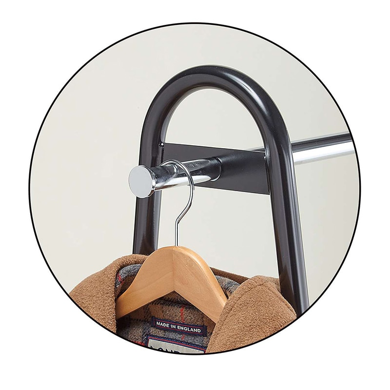 ストア・エキスプレス Zハンガーラック 2段 強化タイプ ブラック 61-99