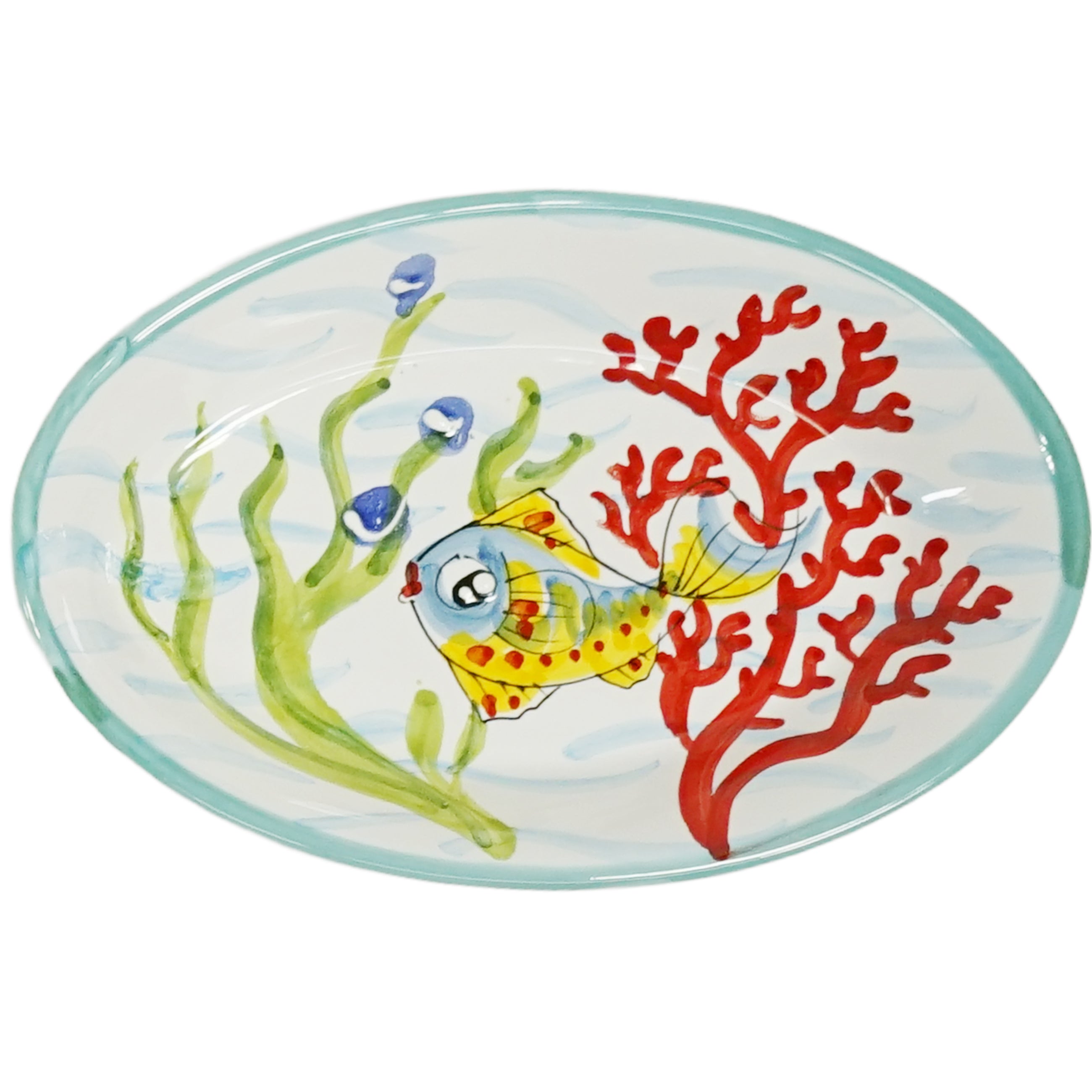 食器 オーバルプレート(楕円形) 生き物×魚柄 57003040