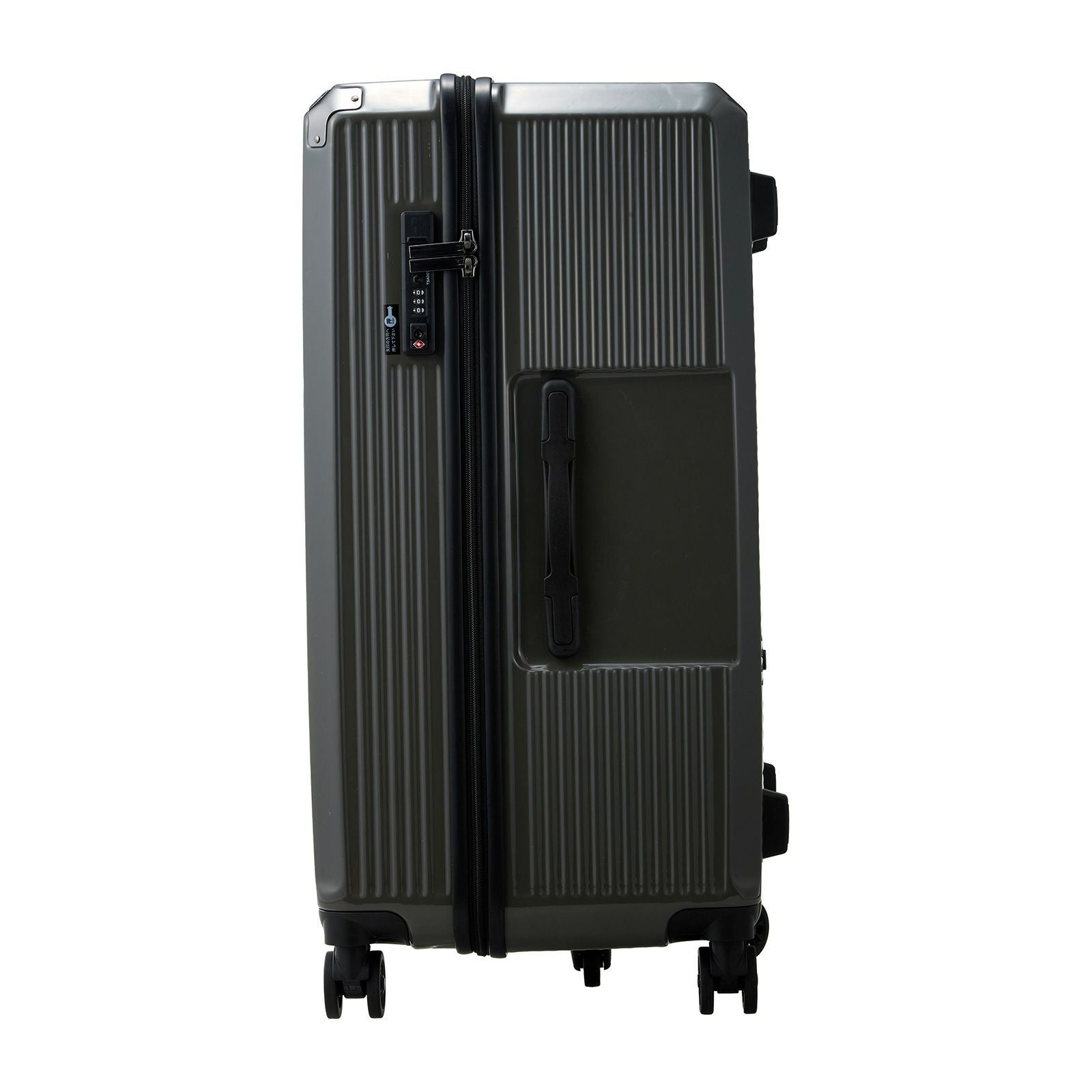 スクエア型スーツケース Lサイズ ジッパータイプ ハピタスプラス