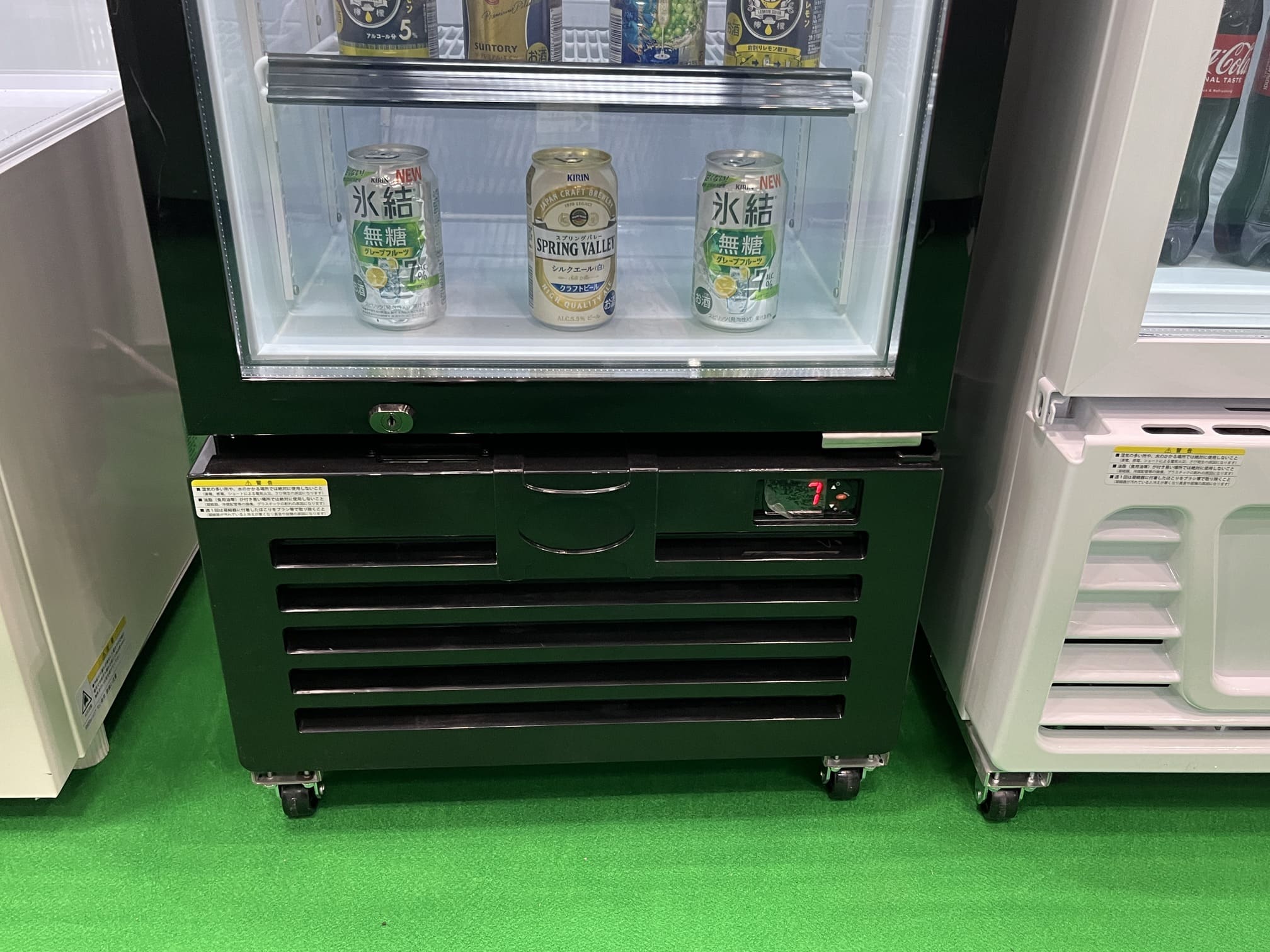 ノンフロン助成金対象】RITS-142 タテ型冷蔵ショーケース／幅502×奥行521