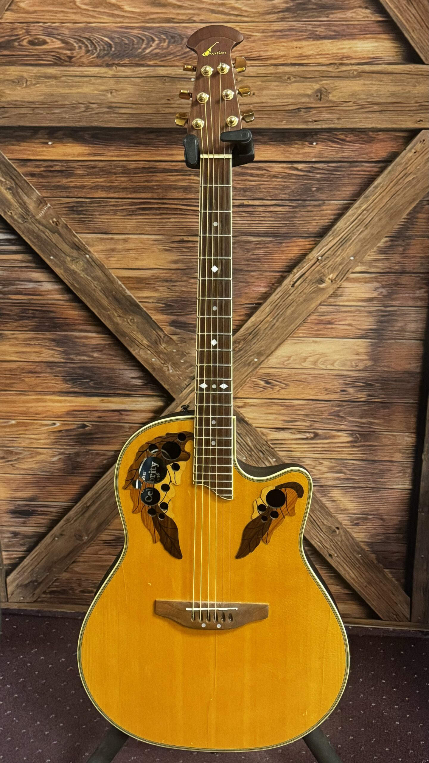 Ovation Celebrity Deluxe CC257 Acoustic Electric Guitar - Sixx Gun