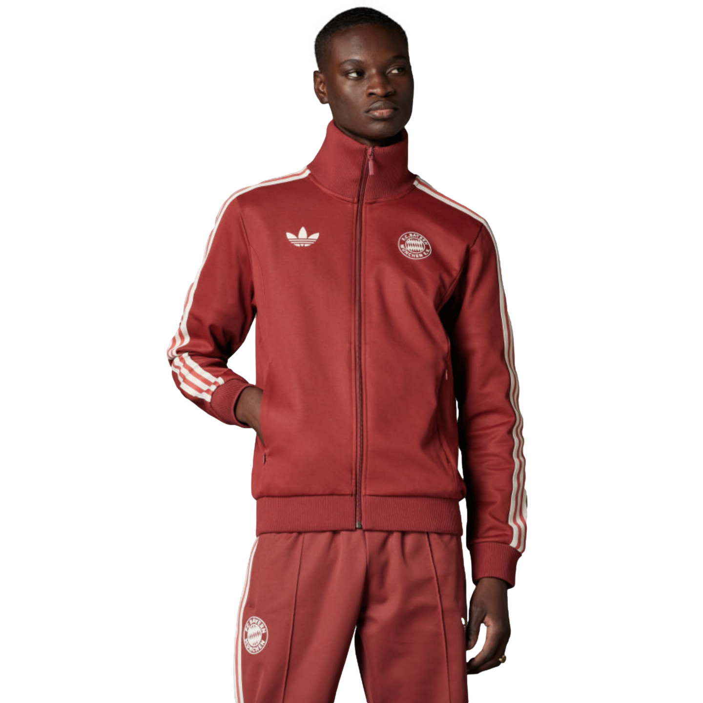 Adidas Bayern Munich Originals Beckenbauer Track Top Soccer IY0047 Red