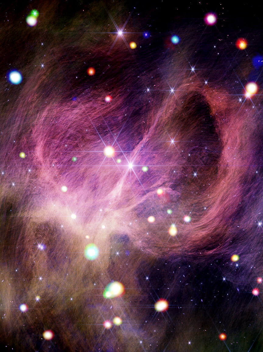 赤外線とX線で観測した星形成領域の散開星団「IC 348」 ジェームズ・