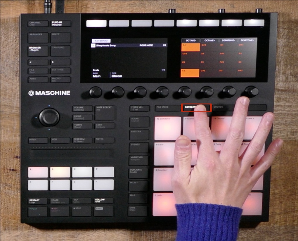 Maschine MK3 の使い方⑥ 音程を持つ楽器の入力