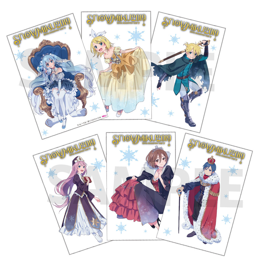 グッズ]SNOW MIKU 2019 ペンライトフィルム6枚セット - SNOW MIKU 2019