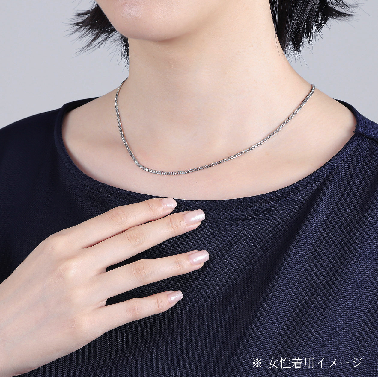 Pt850 プラチナ850 喜平ネックレス 6面ダブル 10g 45cm 2.6mm幅 引輪