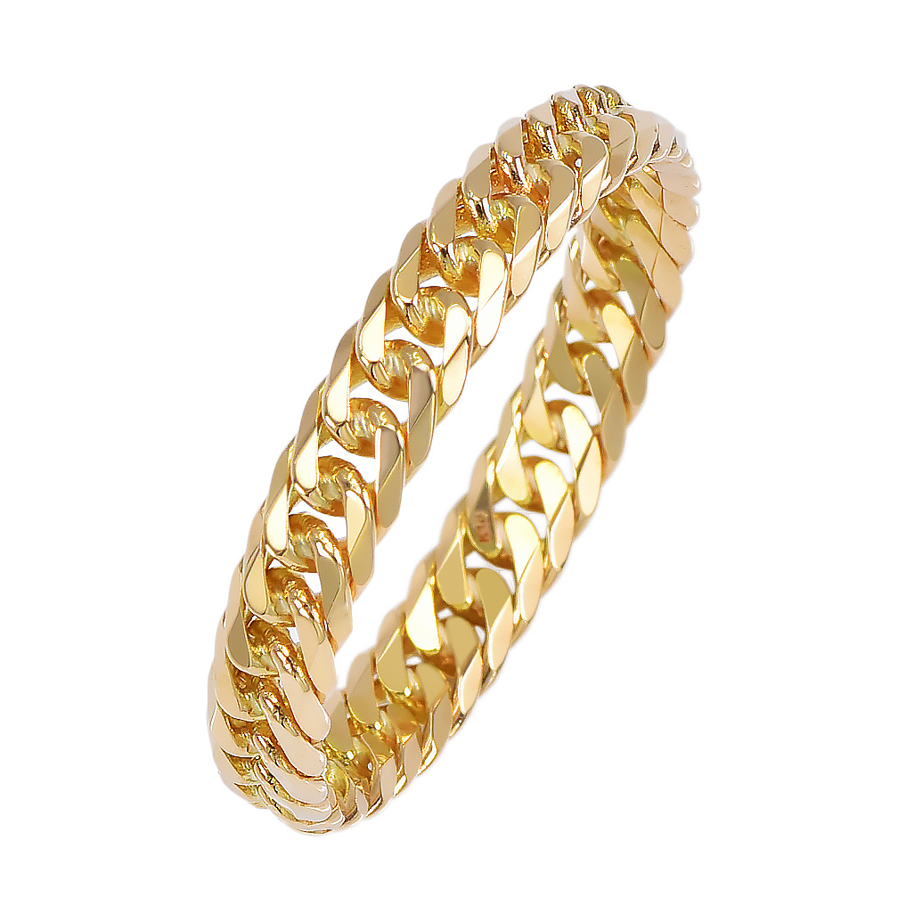 K18 18金 喜平リング 6面ダブル 3.6mm幅 ハードタイプ チェーン | SPERANZA