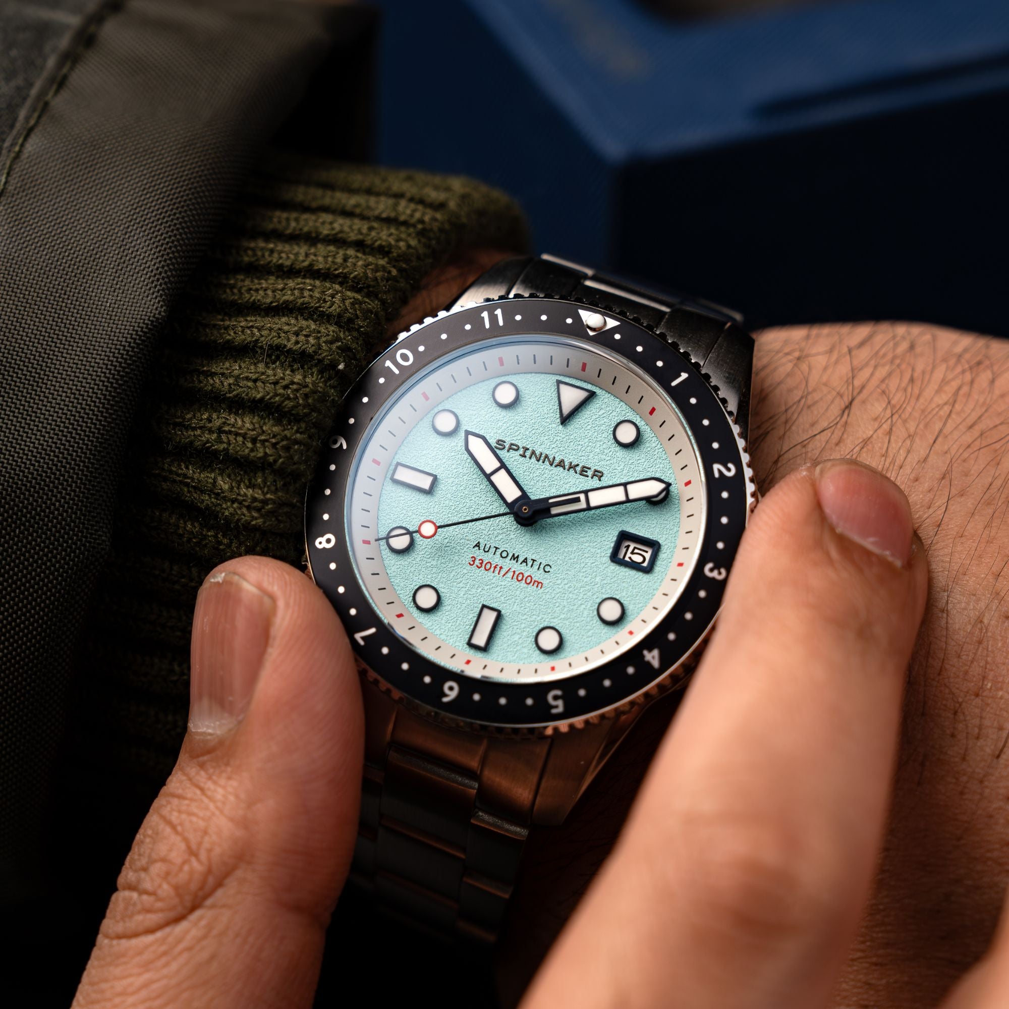 Saxe Blue | Croft Pioneer Automatic – Spinnaker Watches