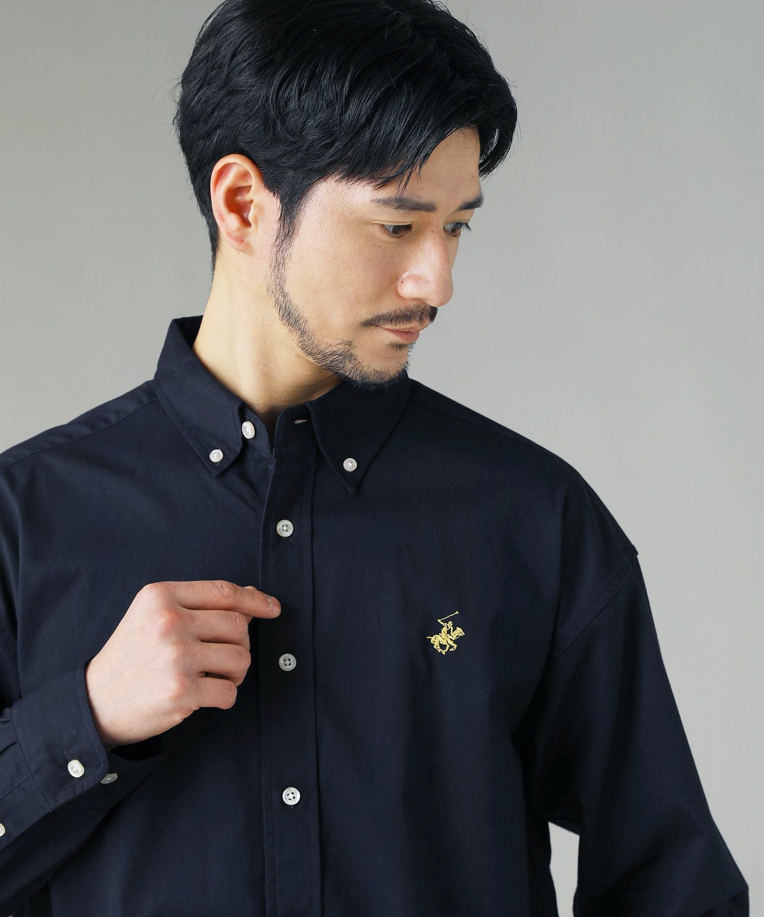 ツイルピーチワンポイント刺繍ボタンダウンシャツ | 【公式】SPU スプ