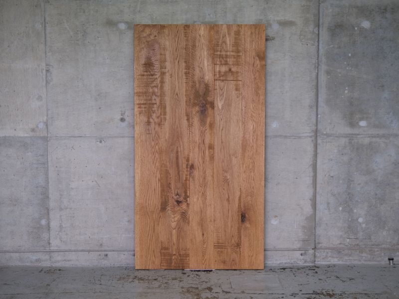 ≪テーブル≫【鉄脚ダイニングテーブル/固定式 II型/無垢オーク/サイズ