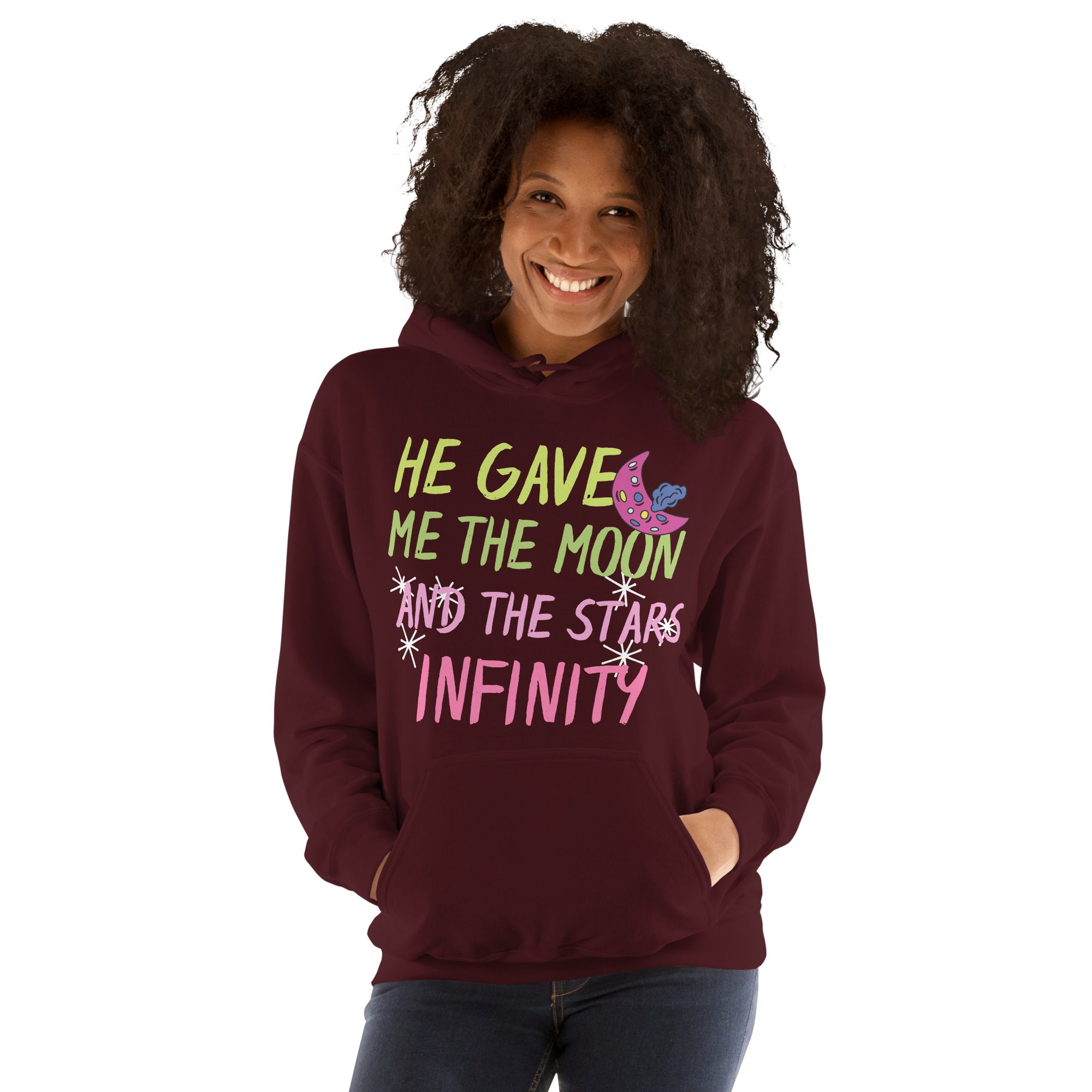 He Gave Me The Moon And The Stars Infinity Hoodie