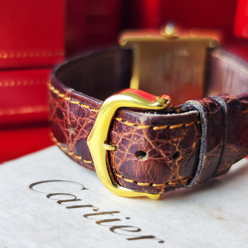 Cartier カルティエ マストタンク ヴェルメイユ ローマンダイヤル