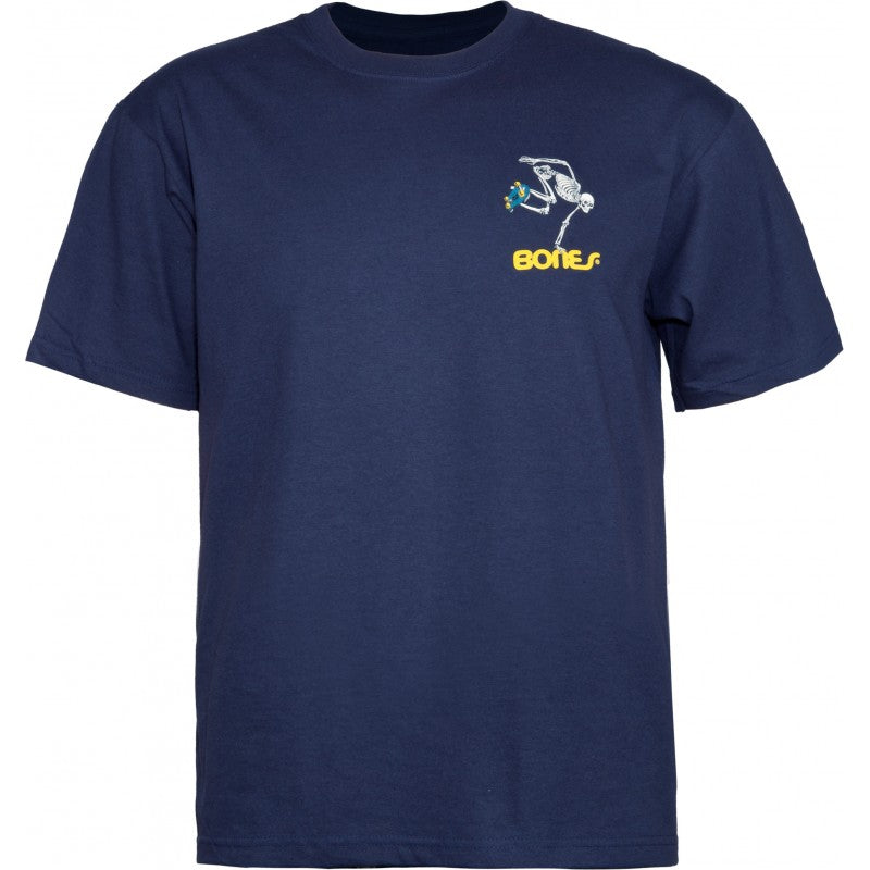 POWELL-PERALTA SKATE SKELETON NAVY T-SHIRTS 【 ボーンズ スケート