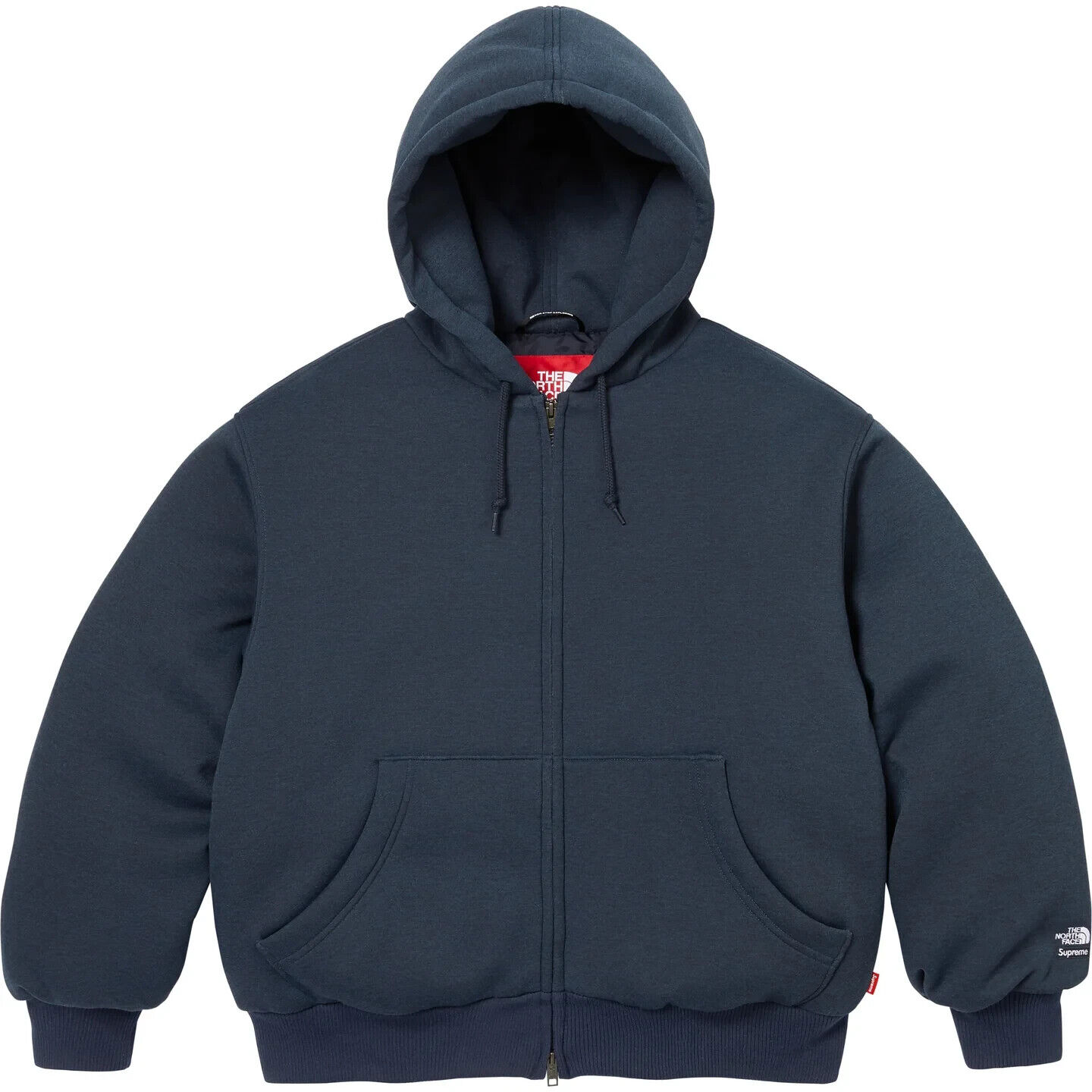 Supreme x The North Face Down Filled Zip Up Hooded Sweatshirt