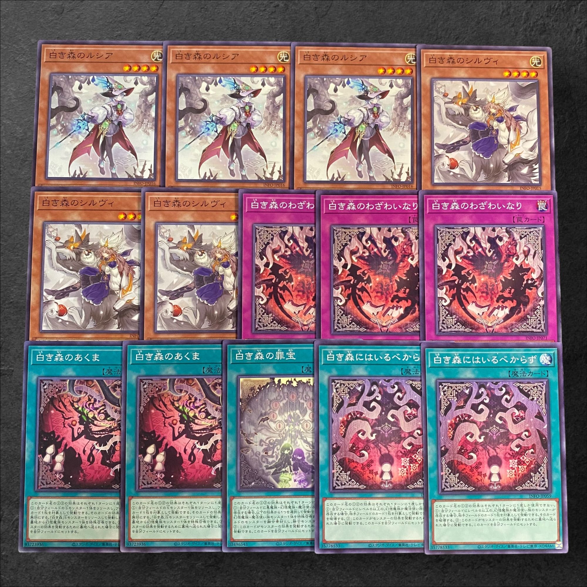 8043【遊戯王】白き森〈デッキパーツ〉14枚セット 14枚の通販 CARD