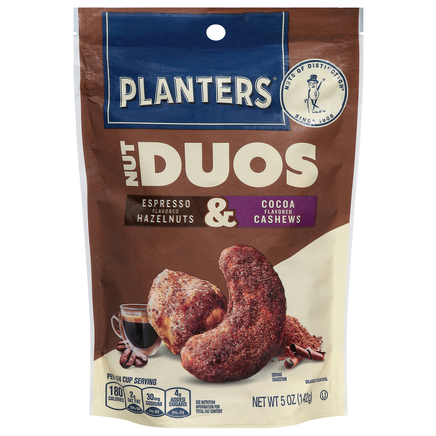 Planters Nut Duos Espresso Flavored Hazelnuts & Cocoa Flavored