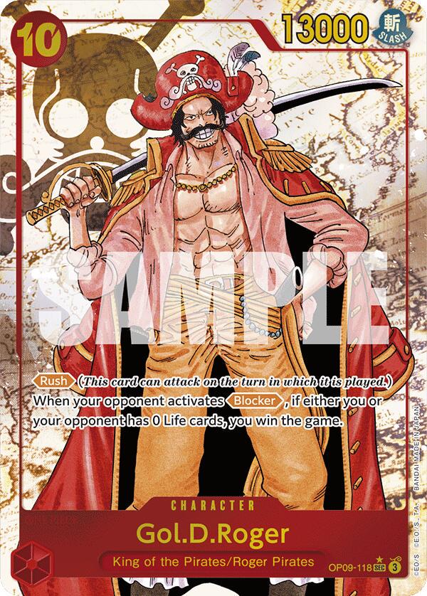 Gol.D.Roger [Alternate Art] OP09-118 Prices | One Piece Emperors