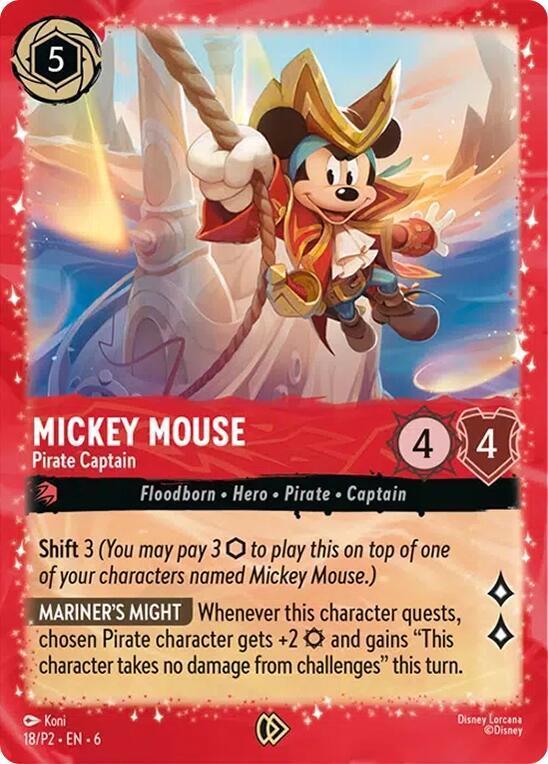 Mickey Mouse - Pirate Captain #18 Prices | Lorcana Promo | Lorcana