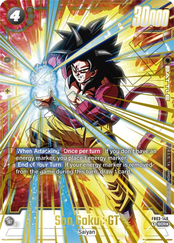Son Goku: GT [Alternate Art] FB03-140 Prices | Dragon Ball Fusion