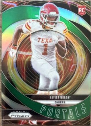 Xavier Worthy [Green] #10 Prices | 2024 Panini Prizm Portals