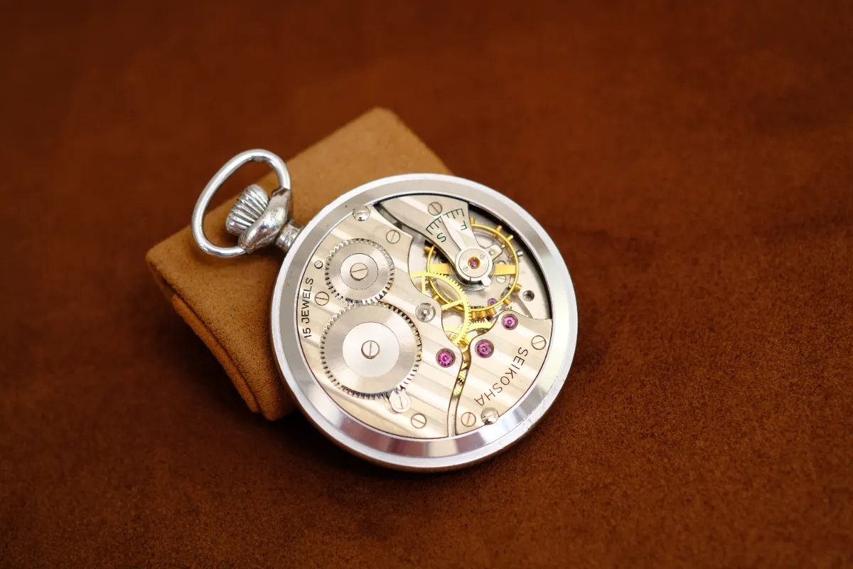 SEIKO PRECISION 15石 青焼き針 19セイコー 懐中時計 鉄道時計【売約済】