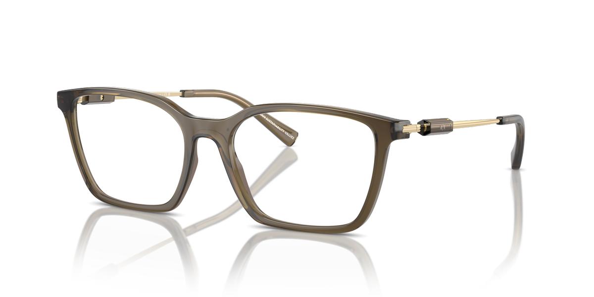 Armani Exchange AX3113 eyeglasses for women in Shiny Transparent Brown