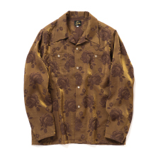 Needles / ニードルズ | Cowboy One-Up Shirt - Rose Jacquard - Brown
