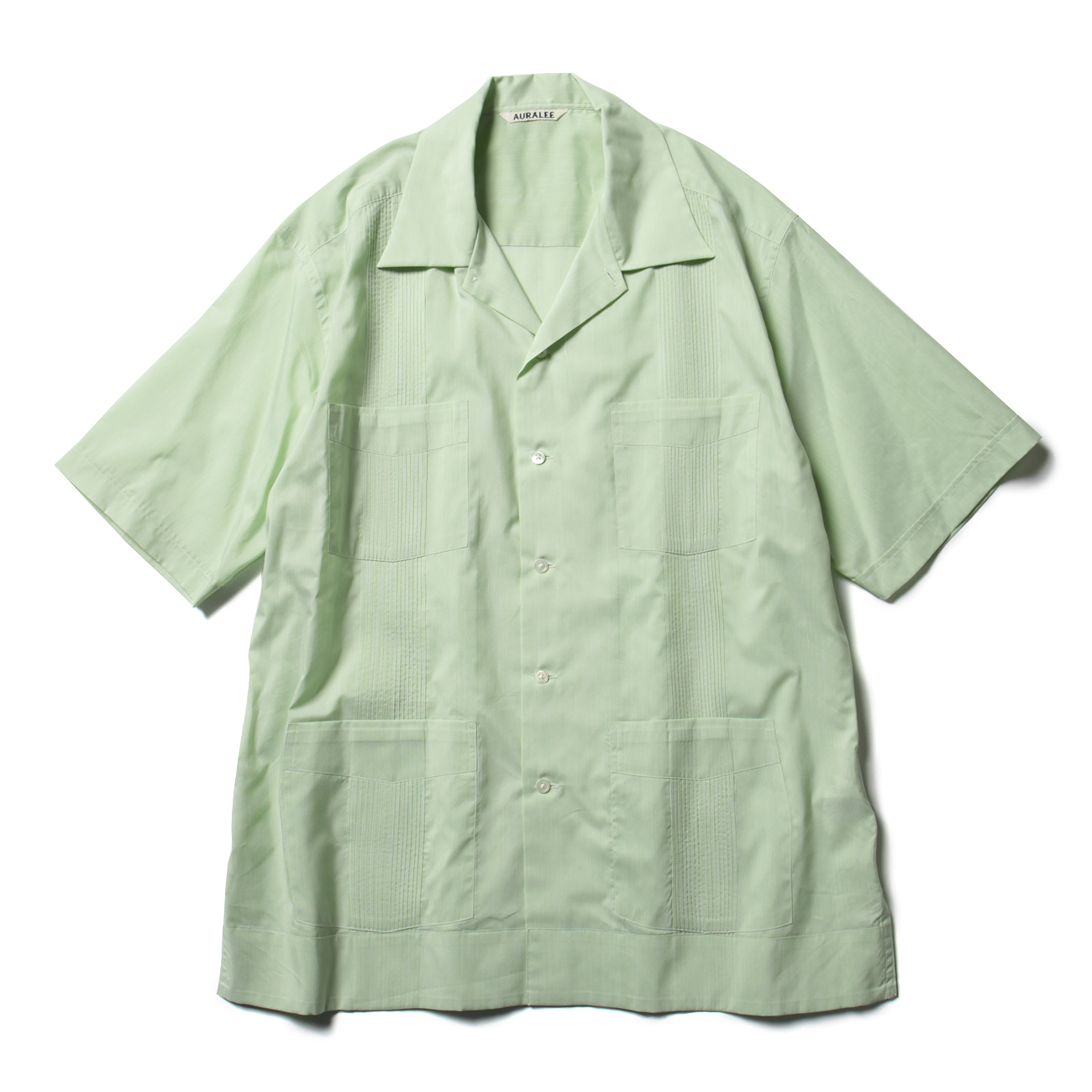 AURALEE / オーラリー | FINX SILK STRIPE CUBA SHIRTS (メンズ