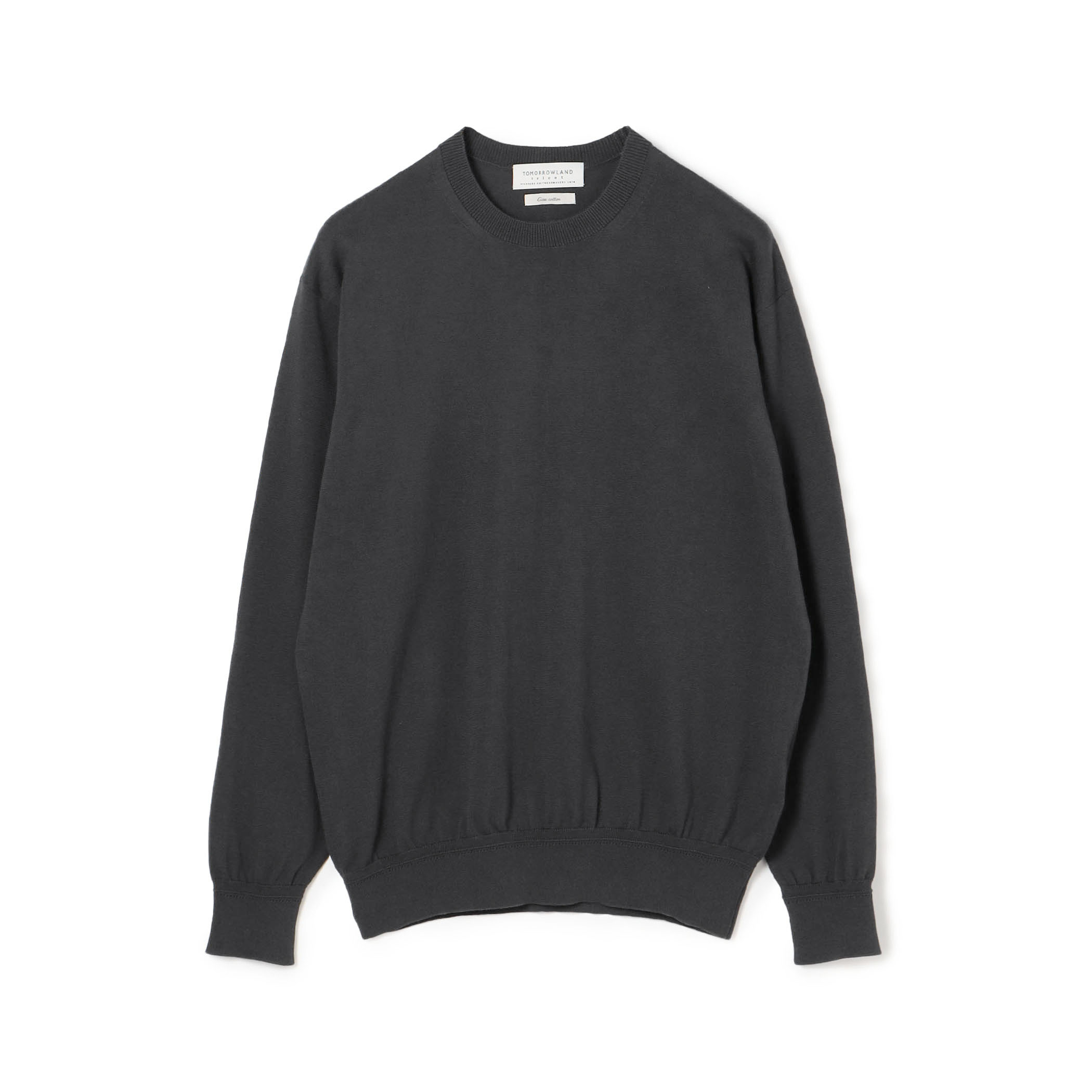 TOMORROWLAND tricot ギザコットン クルーネックプルオーバー